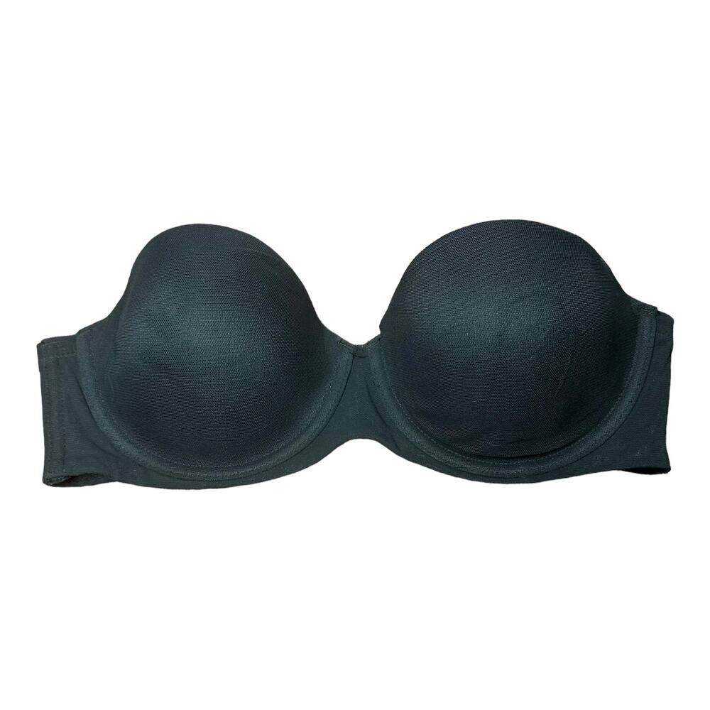 Auden Women's Black Lightly Lined‎ Strapless Bra Size 34C
